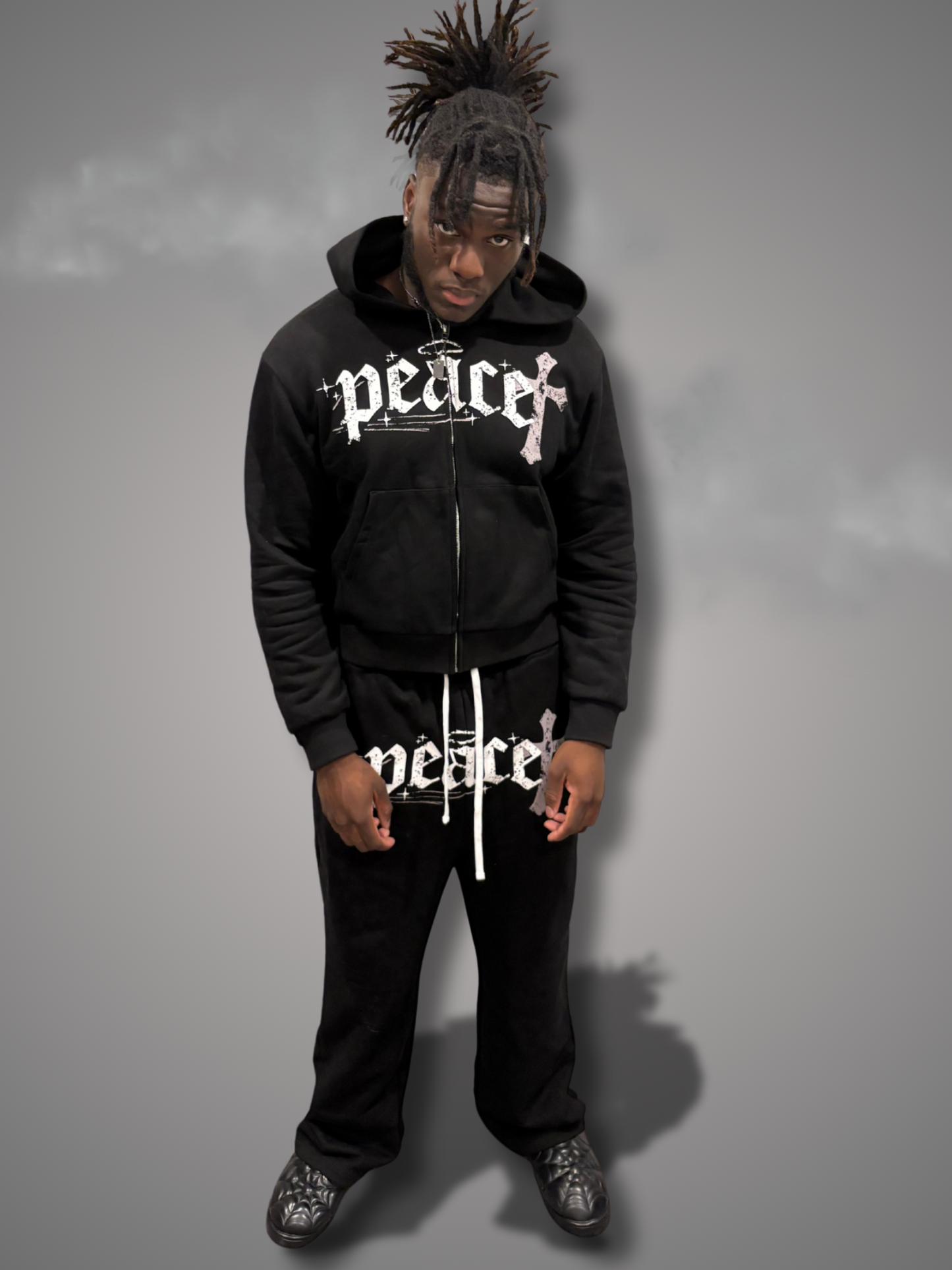 Peace Sweatsuit Pants Black