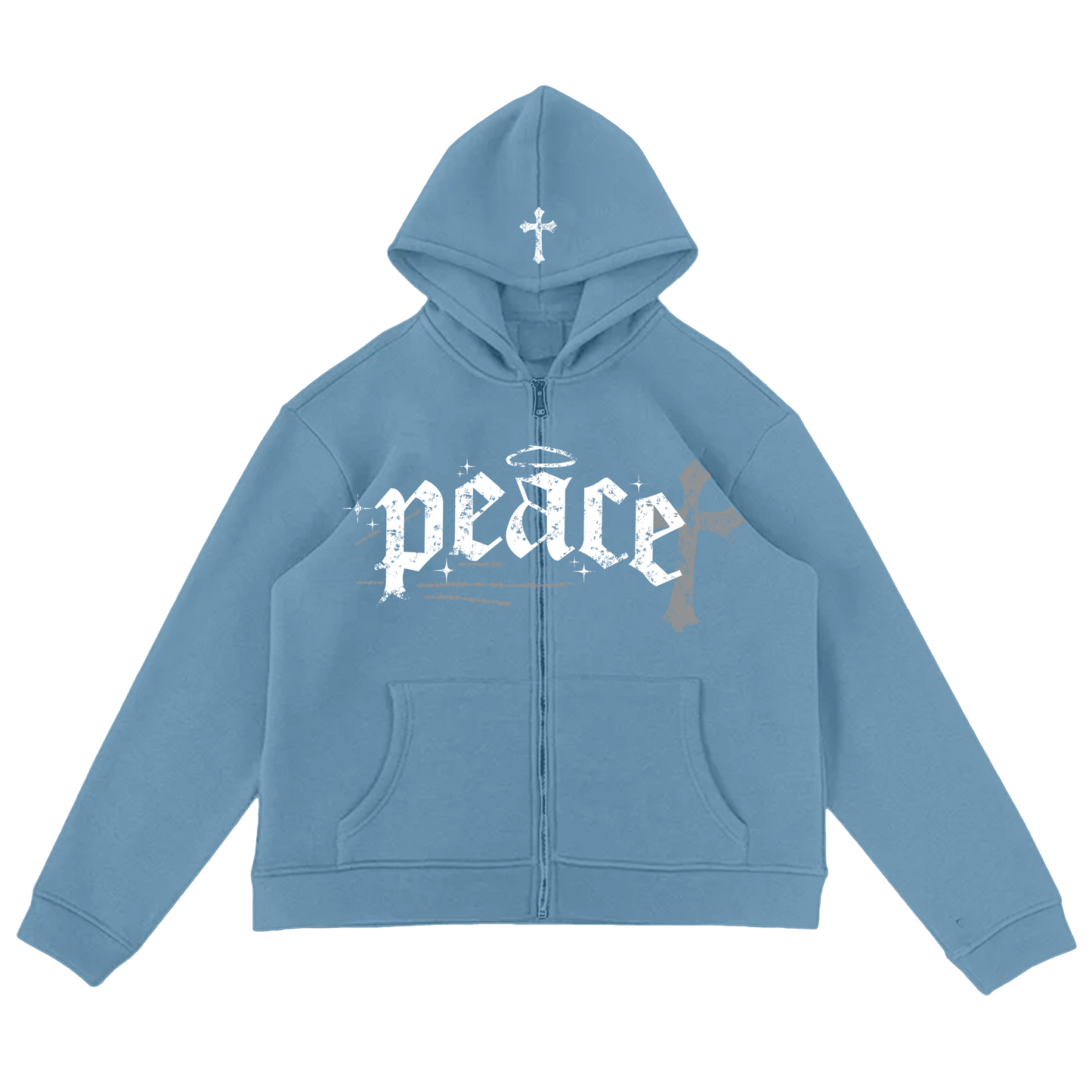 Peace Sweatsuit Hoodie Blue