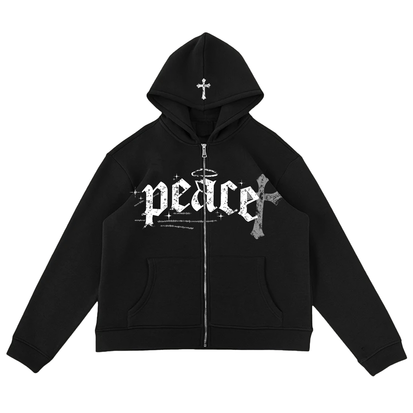 Peace Sweatsuit Hoodie Black