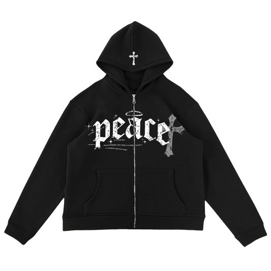 Peace Sweatsuit Hoodie Black