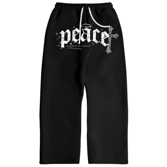 Peace Sweatsuit Pants Black